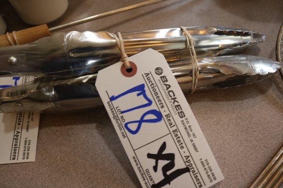Times 4 - new stainless tongs