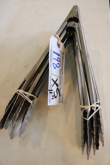Times 5 - 11" stainless tongs