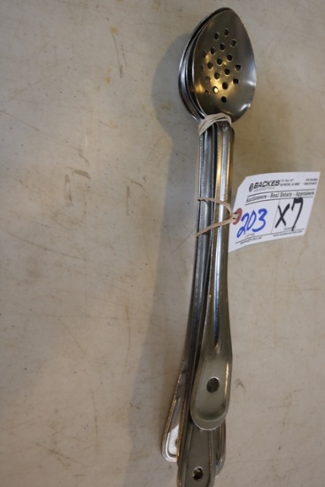 Times 7 - Stainless perferated service spoons