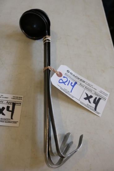 Times 4 - 3 oz stainless ladels
