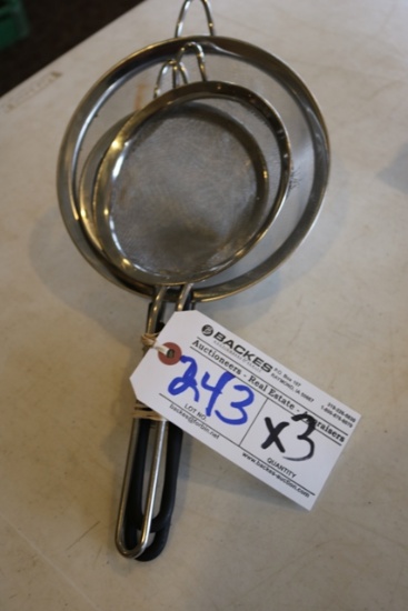 Times 3 - 6" & 8" strainers