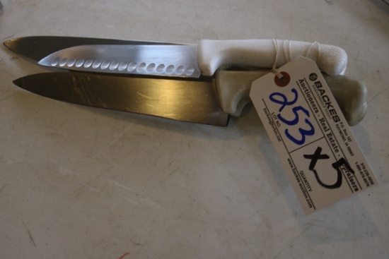 Times 5 - White poly chef knives