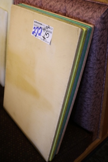 Times 5 - 18" x 24" poly cutting boards