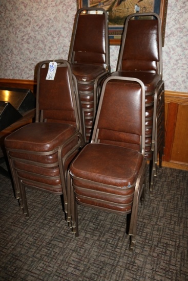 Times 26 - Brown 2" pad stack chairs