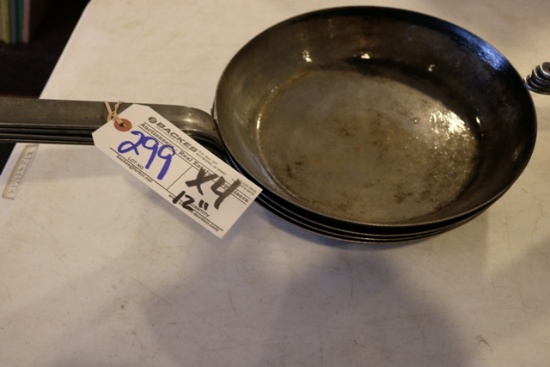 Times 4 - 12" metal skillets