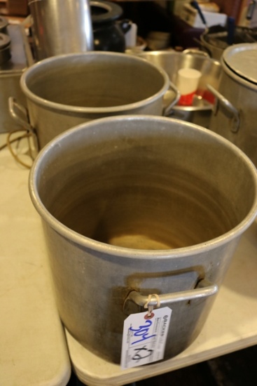 Times 2 - 25 quart aluminum stock pot