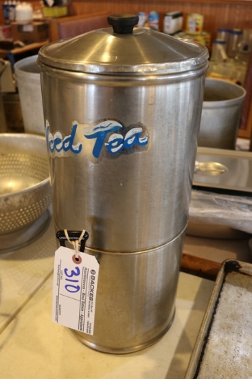 Stainless iced tea dispenser