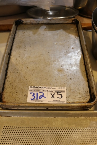 Times 5 - 1/2 sized aluminum perforated sheet pans