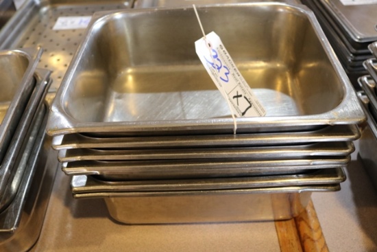 Times 7 - 1/2 x 4" stainless inset pans
