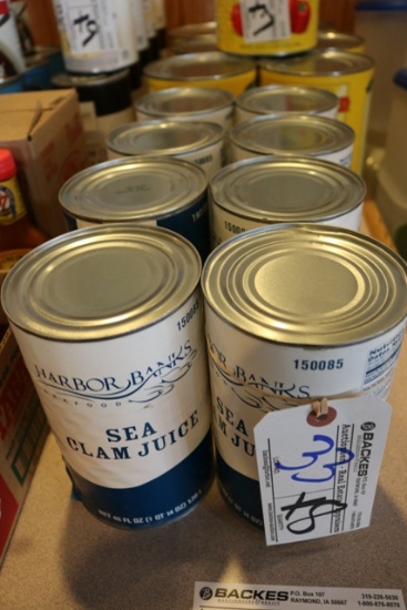 Times 8 - 48 oz cans of sea clam juice