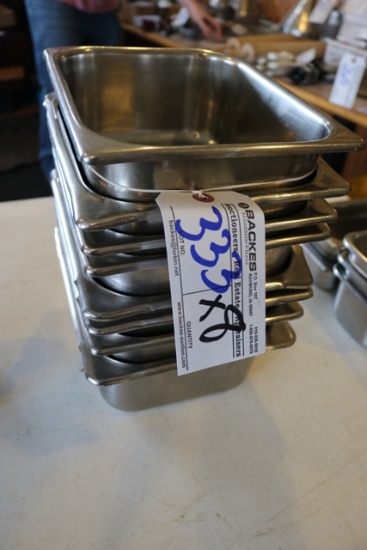 Times 8 - 1/4 x 4" stainless inset pans