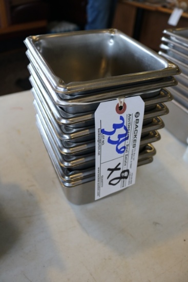 Times 8 - 1/6 x 4" stainless inset pans
