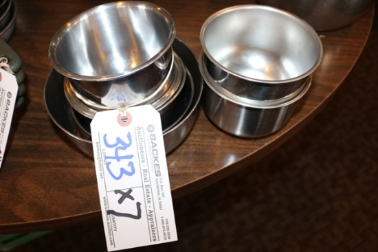 Times 7 - Small stainless mixing bowls