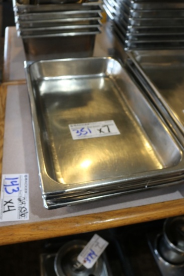 Times 7 - 12" x 20" x 2" stainless insets