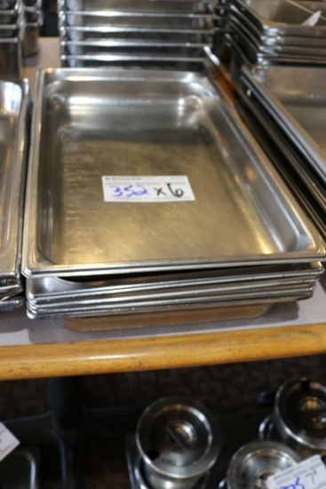 Times 6 - 12" x 20" x 2" stainless insets