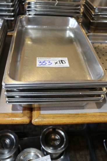 Times 10 - 12" x 20" x 2" stainless insets
