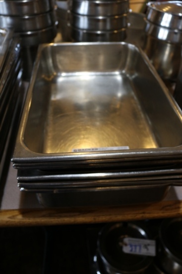 Times 7 - 12" x 20" x 4" stainless inset pans