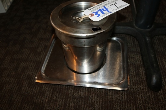 Half size 7" round soup adaptor ring with pans