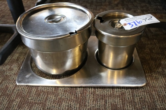 12" x 20" ring adaptor - 7" + 9" round inset pans