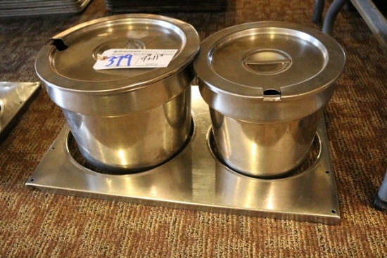 12" x 20" ring adaptor - 9" + 11" round inset pans