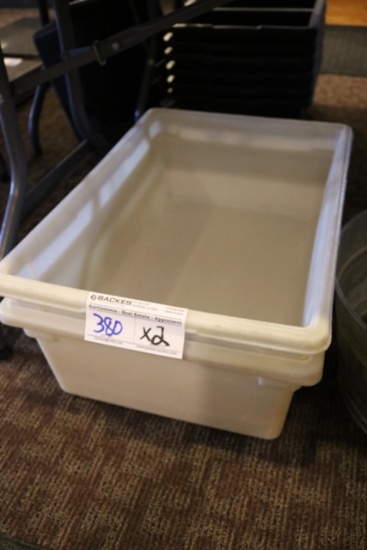 Times 2 - 18" x 26" 8" food storage containers - no lids