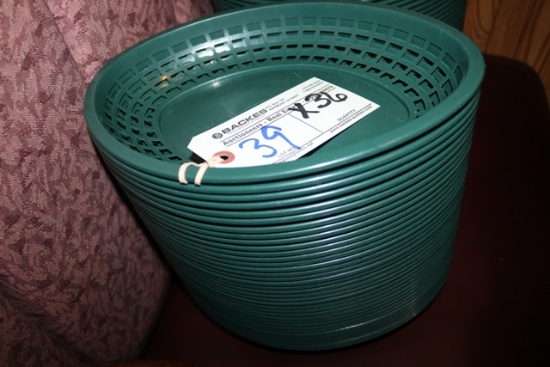 Times 36 - 12" green food baskets