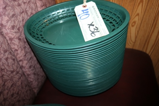 Times 36 - 12" green food baskets