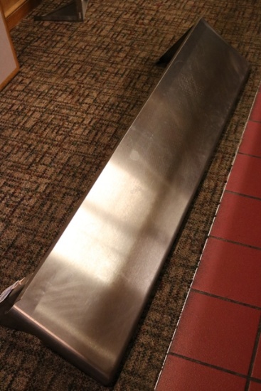 12" x 60" Stainless wall mount over shelf