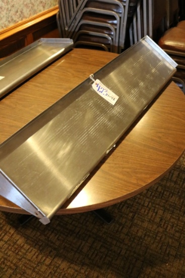 11" x 48" Stainless wall mount over shelf