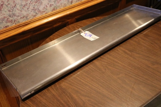 11" x 48" Stainless wall mount over shelf