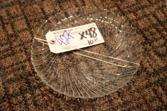 Times 48 - 10" glass dining plates