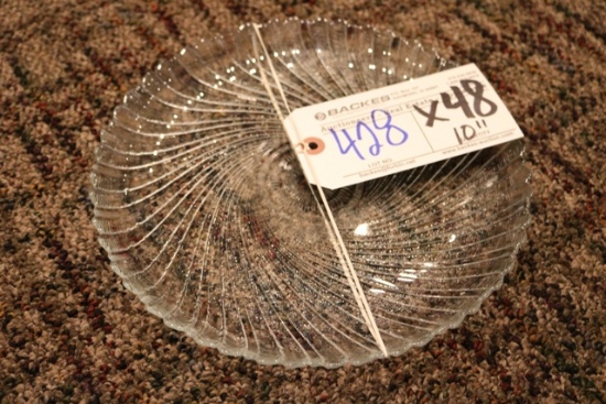 Times 48 - 10" glass dining plates