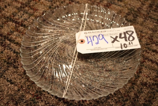 Times 48 - 10" glass dining plates