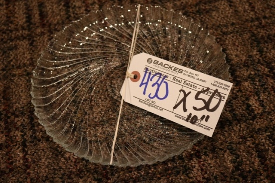 Times 50 - 10" glass dining plates