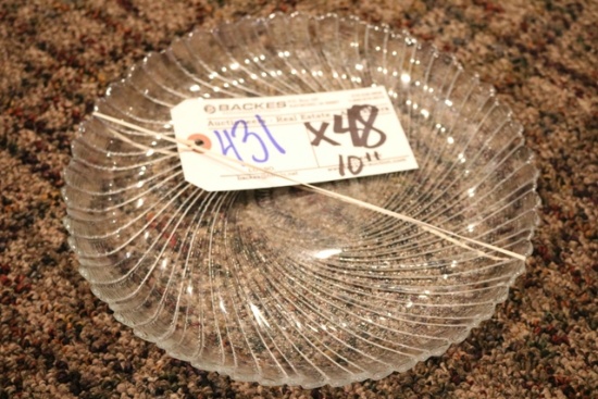 Times 48 - 10" glass dining plates