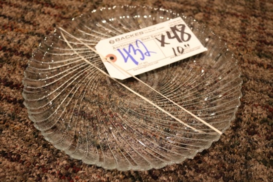 Times 48 - 10" glass dining plates