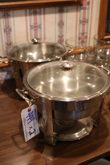 Times 2 - Stainless round chaffing units