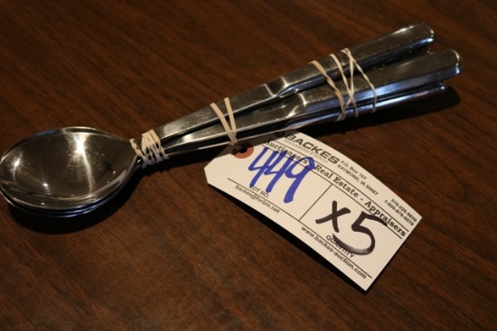 Times 5 - Stainless catering service spoons
