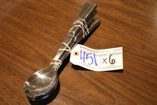 Times 6 - Stainless catering service spoons