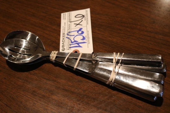 Times 6 - Stainless catering slotted service spoons