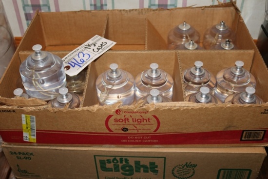 1 - 1/2 Case soft light disposal candles