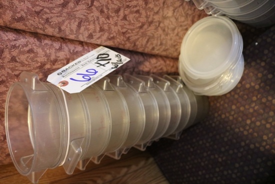 Times 10 - 1 quart round food storage conatiners with lids