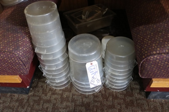 Misc food storage containers & lids - have cracks