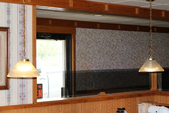 Times 2 - Hanging booth lights