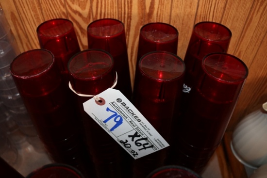 Times 64 - Carlisle 20 oz red Coca-Cola cups