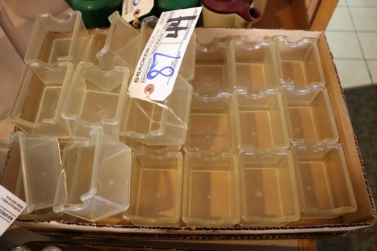44 clear plastic sugar packet holders