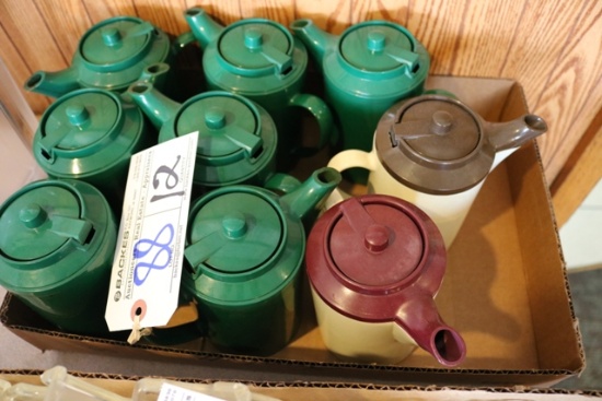 9 Sanka thermos/ tea pitchers