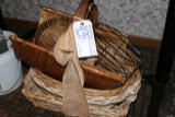 Assorted wicker baskets