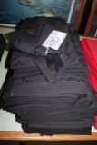Used black cloth napkins