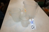 Times 3 - 32 oz, 64 oz, & 4 quart measuring pitchers